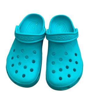 Teal Crocs size 6